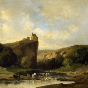 Paysage du sud à l'ancienne 70 x90 Cm